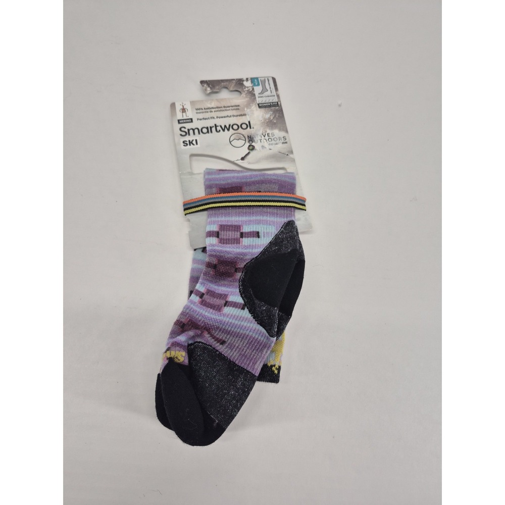 Smartwool Socks Skiing Womens Small Ski Snowboard Merino Wool Geometric
